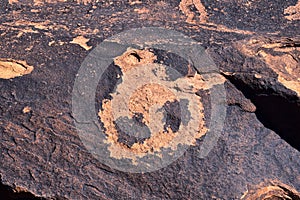 Petroglyphs Rock Paintings St George Utah on Land Hill from Ancestral Puebloan and Southern Paiute Native Americans thousands of y