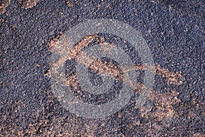 Petroglyphs Rock Paintings St George Utah on Land Hill from Ancestral Puebloan and Southern Paiute Native Americans thousands of y