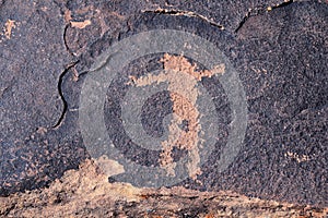 Petroglyphs Rock Paintings St George Utah on Land Hill from Ancestral Puebloan and Southern Paiute Native Americans thousands of y