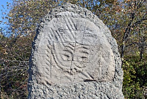 Petroglyphs on the rocks