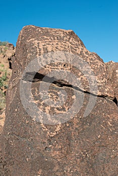 Petroglyphs on the stone