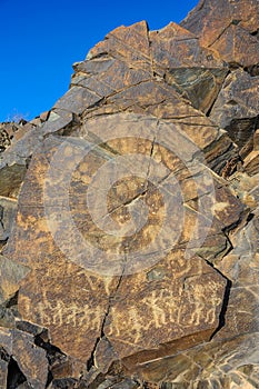 Petroglyphs on the stone
