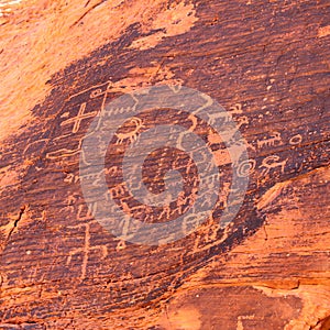 Petroglyphs at Valley of Fire - Nevada