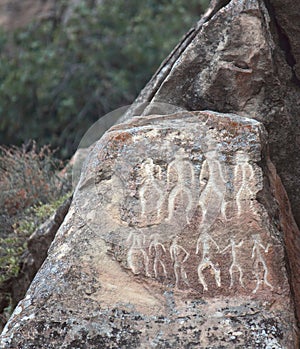Petrographs of Gobustan near Baku