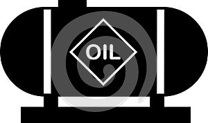 Petrol car for oil storage. A tank for transporting fuel..