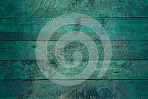 Petrol-colored wooden background texture