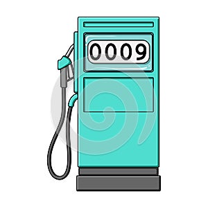 Petrol filling station.Oil single icon in cartoon style vector symbol stock illustration web.