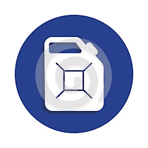 petrol fuel canister icon in badge style. One of Car repair collection icon can be used for UI, UX