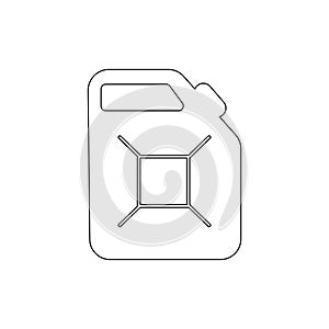 petrol fuel canister outline icon. Elements of car repair illustration icon. Signs and symbols can be used for web, logo, mobile
