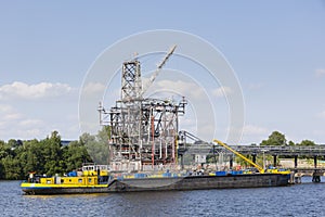 Petrol Harbor With Docked Ship