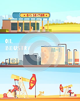 Petrol Industry Horizontal Banners