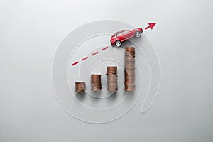Petrol price increase concept