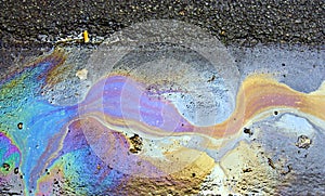 Petrol puddle