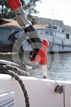 Petrol pump for boat