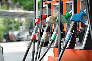 Petrol pump filling photo