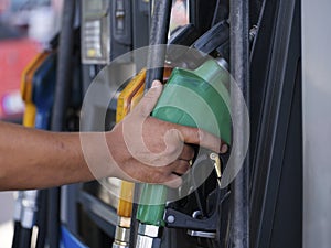 Petrol pump filling nozzles