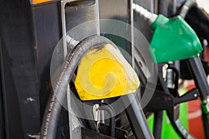 Petrol pump filling yello