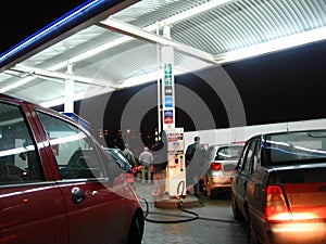 petrol station