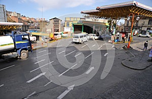 The Petrol station in La Paz.