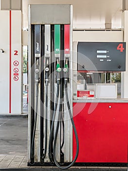 Petrol station pump