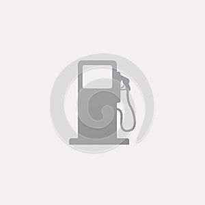 Petrol station vector icon isoalted in white background. Gas pump icon.