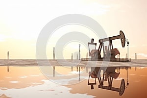Petroleum background. Generate Ai