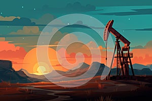 Petroleum barrel background. Generate Ai