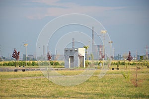 Petroleum factory seen from west park