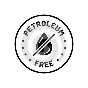 Petroleum free vector badge icon