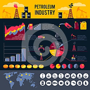 Petroleum Infographics Set