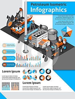 Petroleum Isometric Infographics