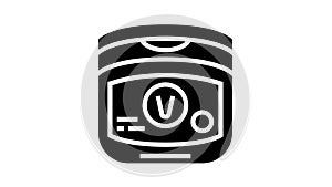 petroleum jelly dry skin treat glyph icon animation