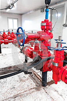 Petroleum oil and gas drilling equipment. Choke and kill manifolds are wellhead equipments that are assembled on the