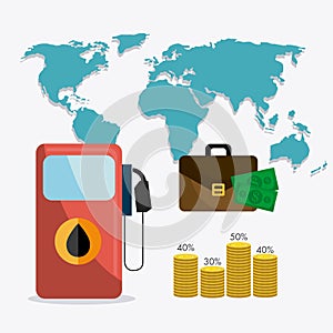 Petroleum and oil industric infographic