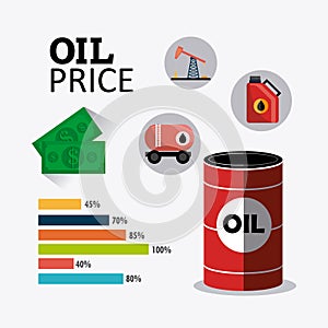 Petroleum and oil industric infographic