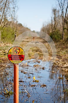 Petroleum Pipeline Easement in Wetlands