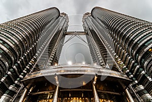 Petronas towers evening view