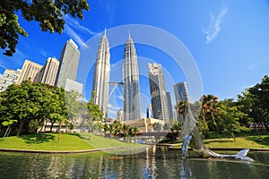 Petronas towers in Kuala Lumpur