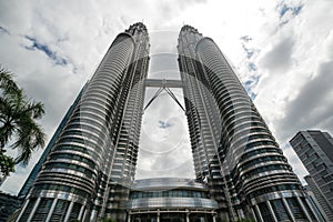 The Petronas Towers in Kuala Lumpur, Malaysia