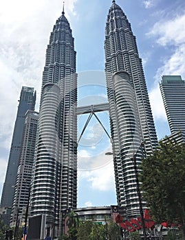 Petronas twin tower in Kuala Lumpur, Malaysia