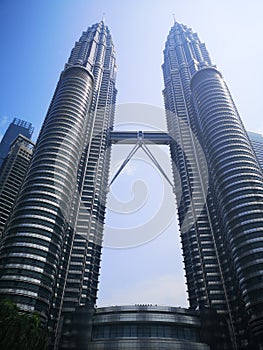 Petronas twin towers, KLCC, in Kuala Lumpur, Malaysia