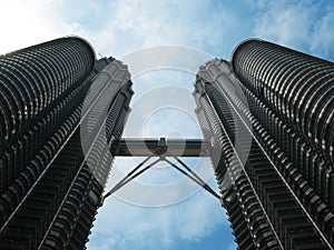 Petronas Twin Towers, Kuala Lumpur famous architecture. Malaysia