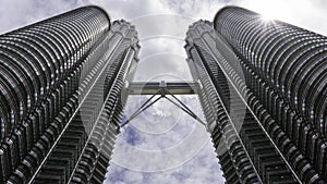 Petronas Twin Towers - Kuala Lumpur view from ground