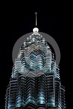 Petronas twin towers in the night