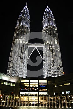 Petronas Twin Towers at Night, Kuala Lumpur
