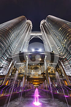 Petronas Twin Towers at Night, Kuala Lumpur