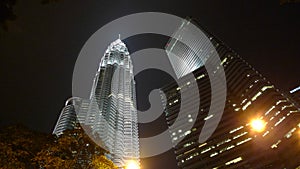 Petronas Twin Towers Skyscraper in Kuala Lumpur malaysia