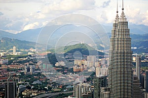 Petronas Twin Towers and Kuala Lumpur City Skyline