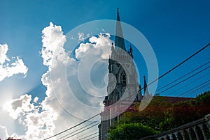 PETROPOLIS, RIO DE JANEIRO, BRAZIL: Cathedral of Petropolis. Church of St Peter. Neogothic