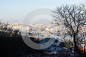 Petrovaradin fortress in winter without snow